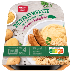 REWE Beste Wahl Rostbratwürste mit Sauerkraut