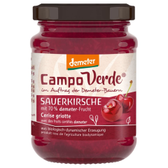 Campo Verde Bio Demeter Fruchtaufstrich Sauerkirsche