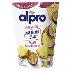 Alpro Soja-Joghurtalternative Ananas-Passionsfrucht ohne Zuckerzusatz