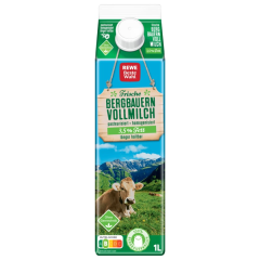 REWE Beste Wahl Frische Bergbauern Vollmilch 3,5%