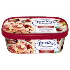 Landliebe Eiscreme Vanille-Kirsch mit Schokoladenstückchen