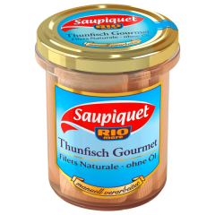 Saupiquet Thunfisch Gourmet Naturale ohne Öl im Glas