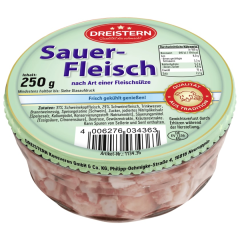 Dreistern Sauerfleisch nach Art einer Fleischsülze