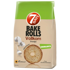 7Days Bake Rolls Brotchips Vollkorn Knoblauch