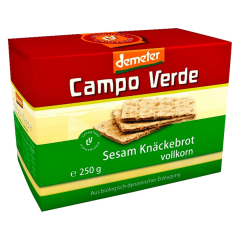 Campo Verde Bio Demeter Sesam Knäckebrot Vollkorn