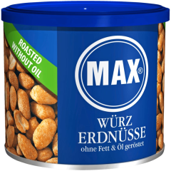 Max Würz Erdnüsse ohne Fett und Öl geröstet