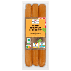 REWE Regional Curry-Bockwurst in Eigenhaut