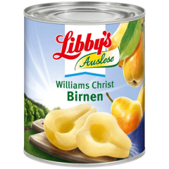 Libby's Williams-Christ-Birnen in Hälften