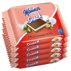 Manner Milch-Haselnuss Schnitten