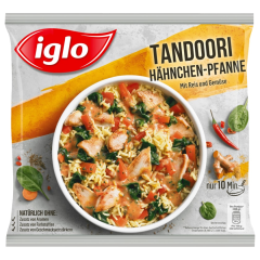 Iglo Tandoori Hähnchen-Pfanne mit Reis und Gemüse