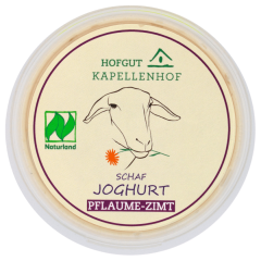 LANDMARKT Hofgut Kapellenhof Bio Schafjoghurt Pflaume Zimt