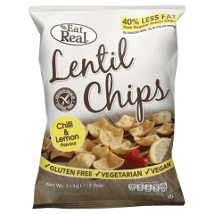 Eat Real Lentil Chips Chilli & Lemon