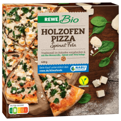 REWE Bio Holzofenpizza Spinat-Feta