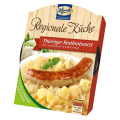 Keunecke Thüringer Rostbratwurst mit Sauerkraut & Kartoffeln