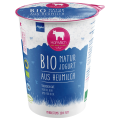 Allgäuer Hof-Milch Natur Jogurt aus Bio Heumilch 3,8%