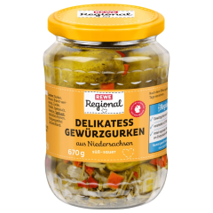 REWE Regional Delikatess Gewürzgurken süß-sauer