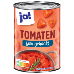 ja! Tomaten fein gehackt in Tomatensaft