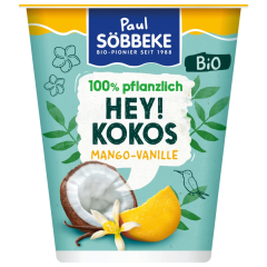 Paul Söbbeke Bio Joghurt-Alternative Hey! Kokos Mango-Vanille vegan