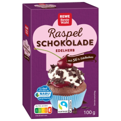 REWE Beste Wahl Raspelschokolade edelherb