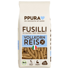 PPura Bio Fusilli Vollkornreis glutenfrei