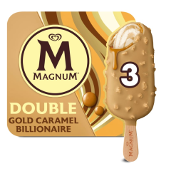 Magnum Eis Double Gold Caramel Billionaire 3 x