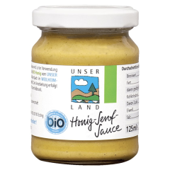 Unser Land Honig-Senf-Sauce Bio