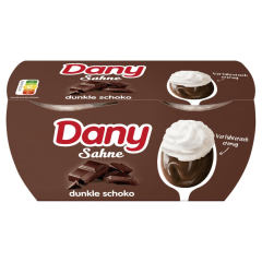 Danone Dany Sahne Pudding dunkle Schokolade