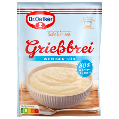 Dr. Oetker Grießbrei weniger süß