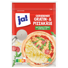 Ja! Geriebener Gratin- und Pizzakäse