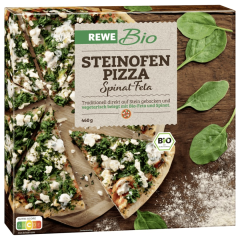 REWE Bio Steinofenpizza Spinat-Feta