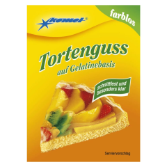 Komet Tortenguss auf Gelatinebasis