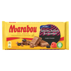 Marabou Schokolade Lakritz, Hallon & Karamell