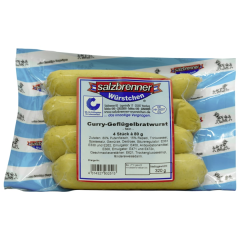 Salzbrenner Curry Geflügelbratwurst