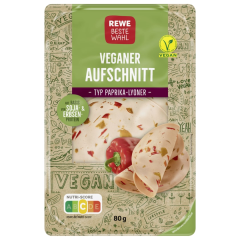 Rewe Beste Wahl Veganer Paprika-Lyoner Aufschnitt