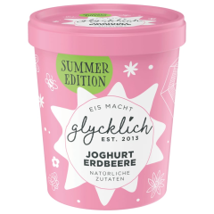 Glycklich Milcheis Joghurt Erdbeere