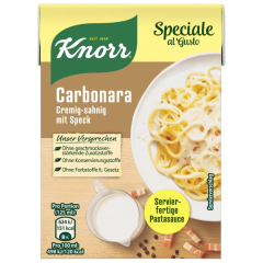 Knorr Speciale al Gusto Carbonara Soße