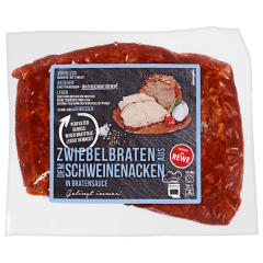 Landbauern Zwiebelbraten aus dem Schweinenacken in Bratensauce