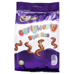 Cadbury Schokolade mit Karamell Curlywurly Squirlies