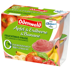 Odenwald Fruchtmus APfel & Erdbeere & Banane