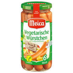 Meica Würstchen auf Sojaproteinbasis vegetarisch