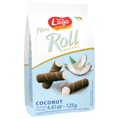 Gastone Lago Mini Roll Wafers Coconut