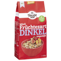 Bauckhof Bio Zartes Dinkel Müzli Früchtezart