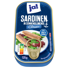 ja! Sardinen in Sonnenblumenöl