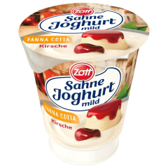 Zott Sahne Joghurt mild Kirsch Panna Cotta