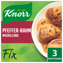 Knorr Fix Pfeffer-Rahm-Medaillons