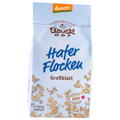 Bauckhof Bio demeter Hafer Flocken Großblatt