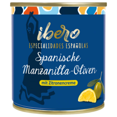 Ibero Spanische Manzanilla-Oliven mit Zitronencreme