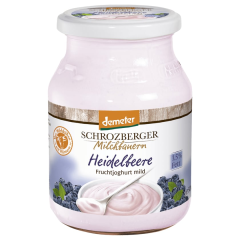 Schrozberger Milchbauern Bio Heidelbeere Fruchtjoghurt mild