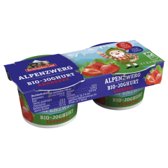 Berchtesgadener Land Bio-Joghurt Alpenzwerg Erdbeer