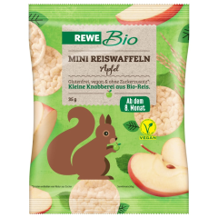 REWE Bio Mini Reiswaffeln Apfel vegan